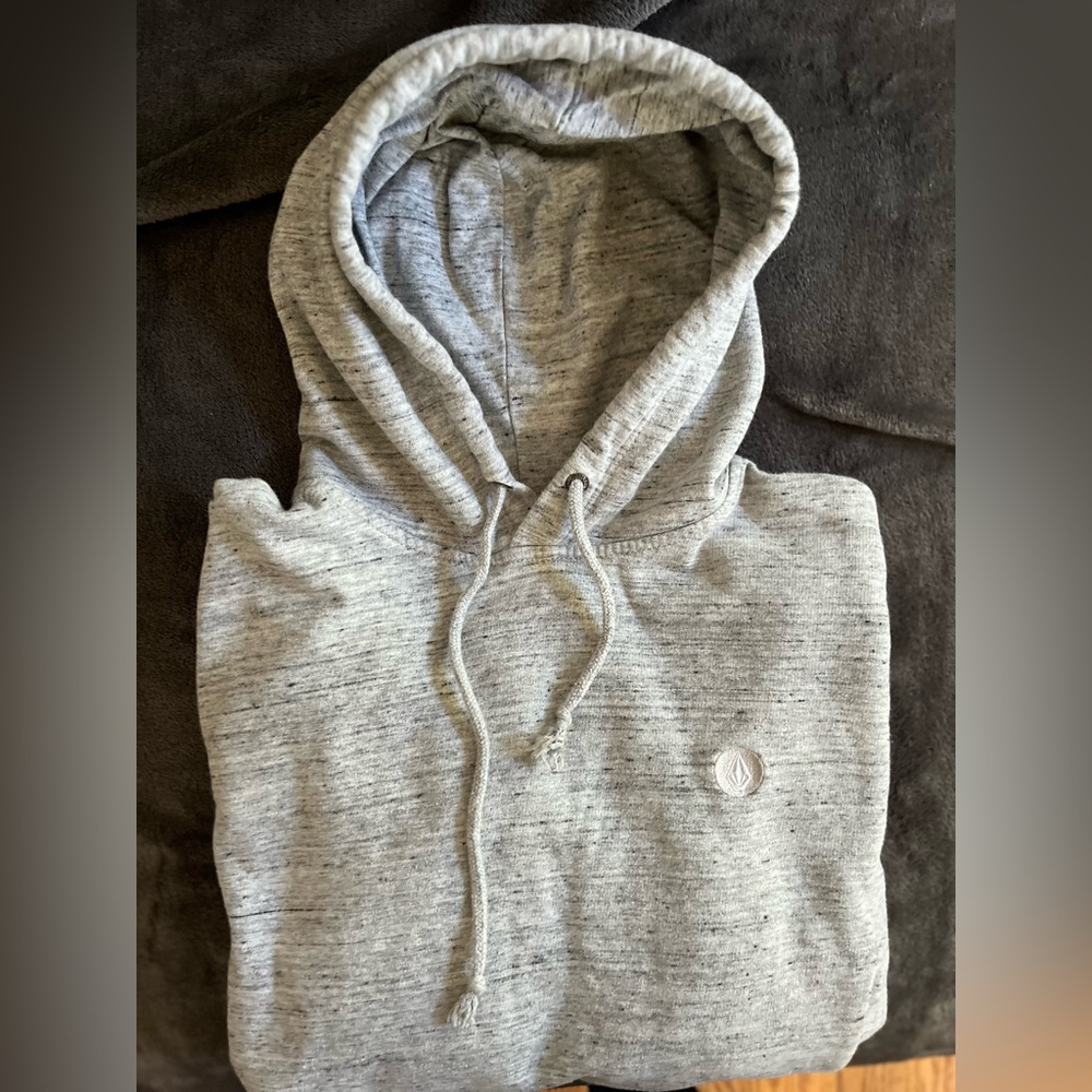 Grey Large Volcom Hoodie